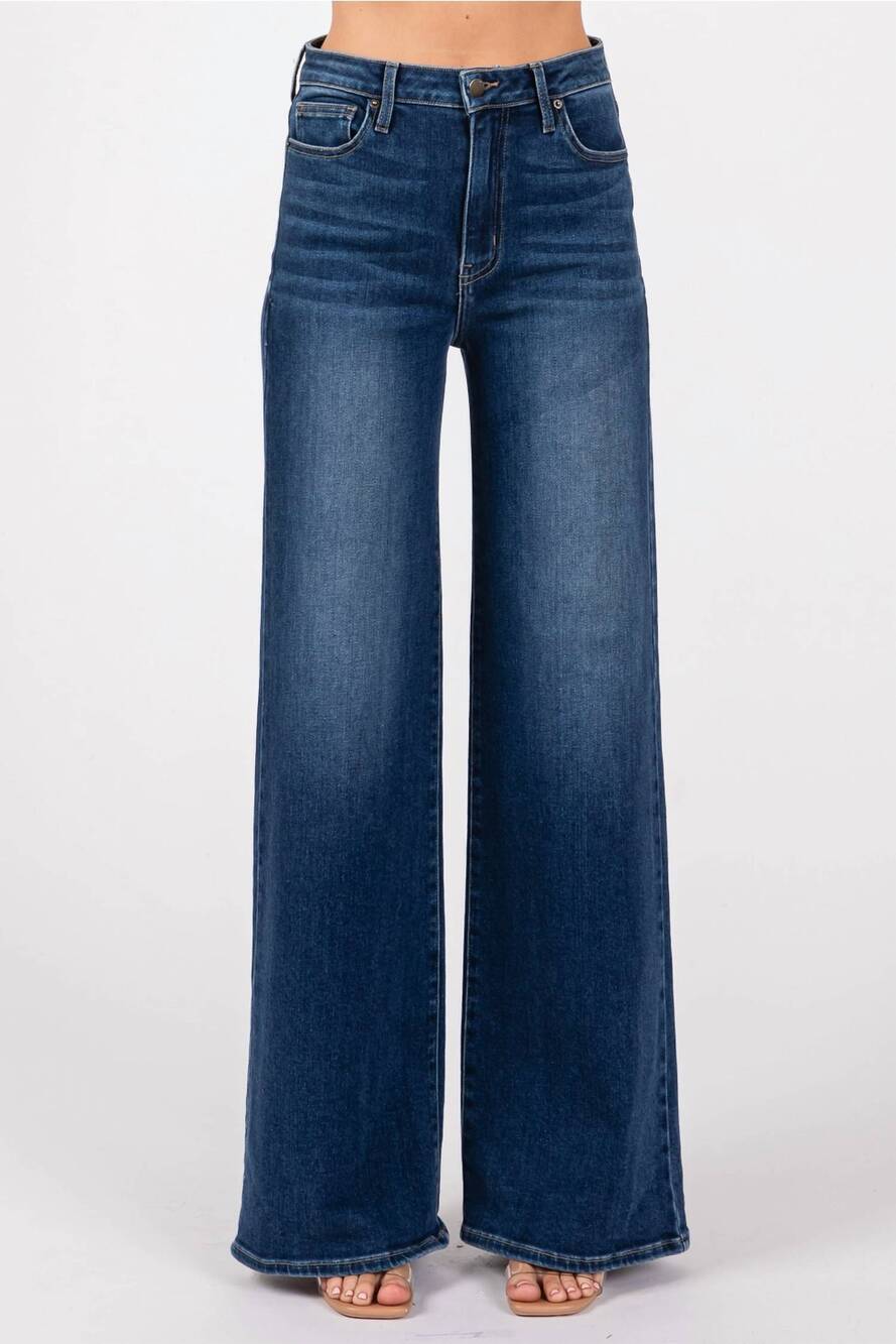 NEW L.T.J pipa high rise wide jeans in dark